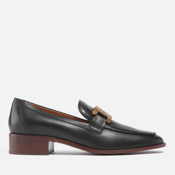 Tod's Women's Leather Heeled Loafers 