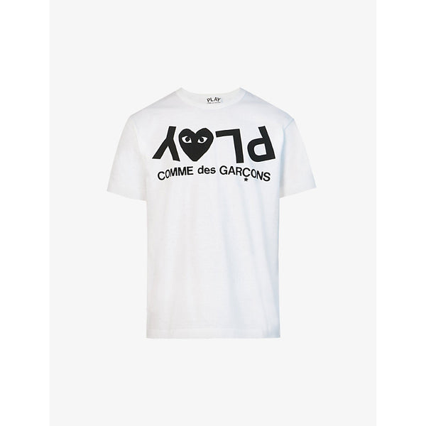 Comme Des Garcons Play Logo-print cotton-jersey T-shirt