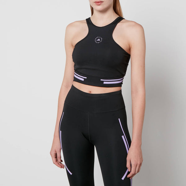 Adidas by Stella McCartney TruePace Stretch-Jersey Crop Top