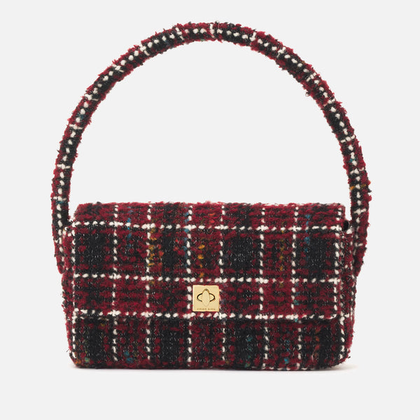 Anine Bing Nico Wool-Blend Bouclé Bag