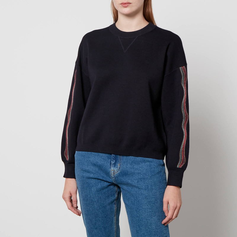 PS Paul Smith Embroidered Cotton-Jersey Sweatshirt