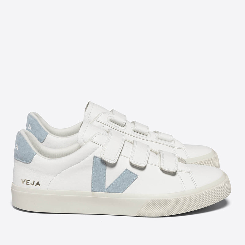 Veja Women's Recife Chrome Free Leather Velcro Trainers