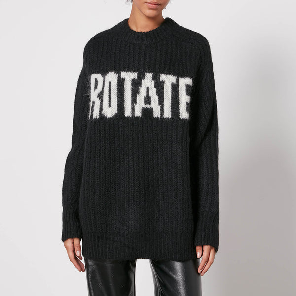 ROTATE Birger Christensen RibbedKnit Oversized Jumper