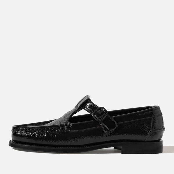 Hereu Women's Alber Crinkled Patent Leather Flats 