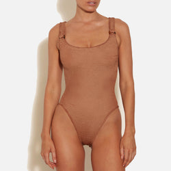 Hunza G Domino Seersucker Swimsuit