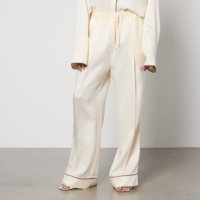 Sleeper Pastelle Oversized Jacquard Trousers-XS