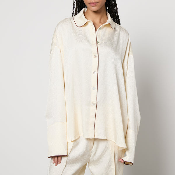 Sleeper Pastelle Oversized Jacquard Shirt-XS