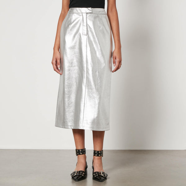 Jakke Oakland Faux Leather Midi Skirt