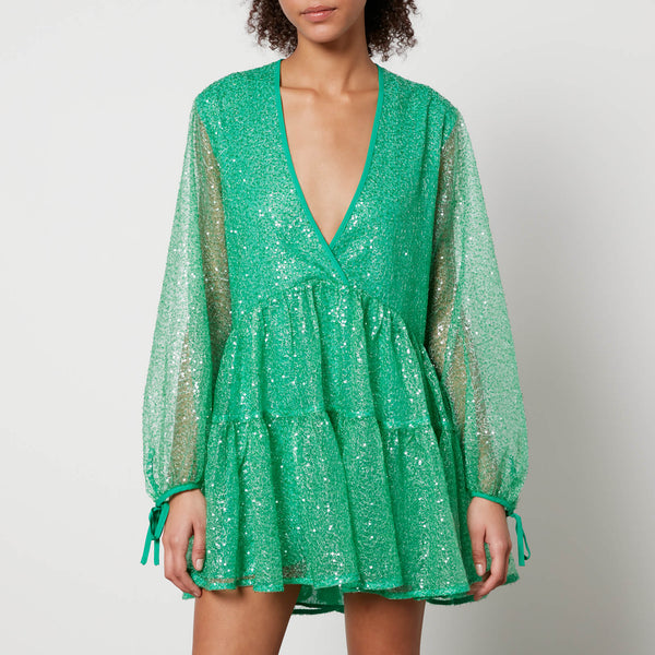 Stella Nova Sequined Organza Mini Dress 