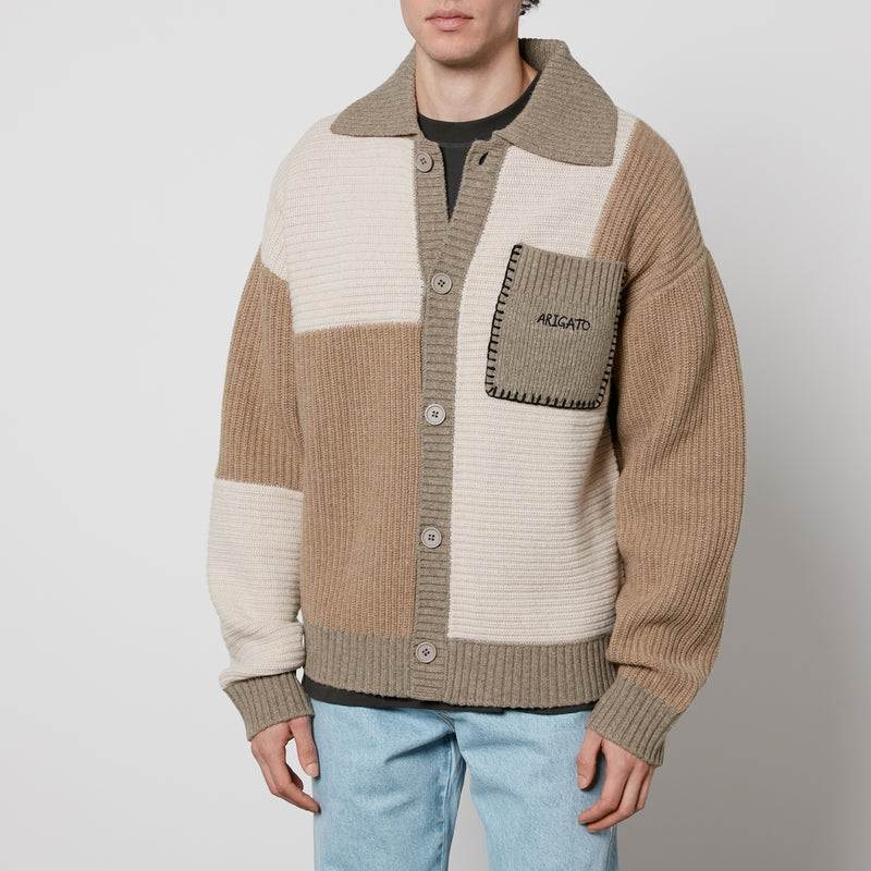 Axel Arigato Franco Patchwork WoolBlend Cardigan