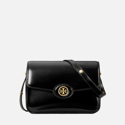 Tory Burch Robinson Spazzolato Convertible Leather Shoulder Bag