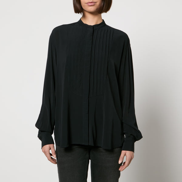 Marant Etoile Amel Pleated Chiffon Blouse - FR 34