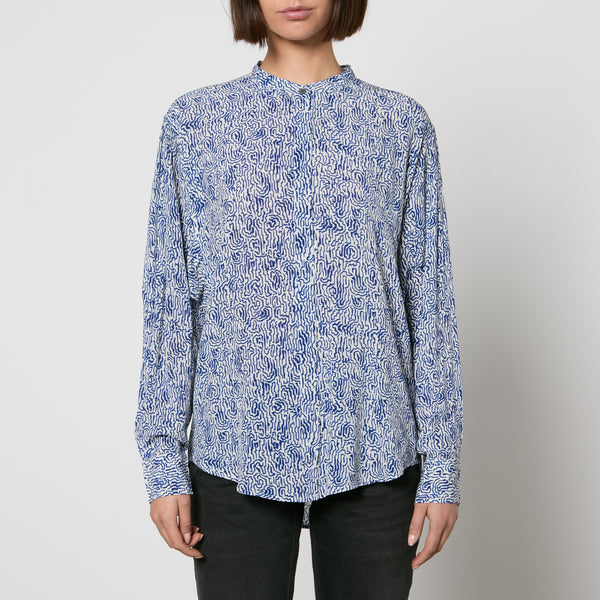 Marant Etoile Catchell Printed Chiffon Shirt - FR 34