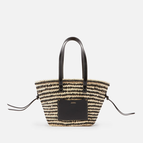 Isabel Marant Cadix Straw and Leather Shoulder Bag