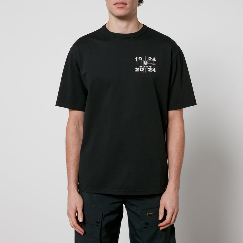 Belstaff Centenary Double Logo Cotton-Jersey T-Shirt 