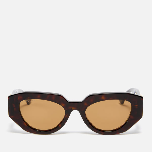 Gucci Acetate GeometricalFrame Sunglasses