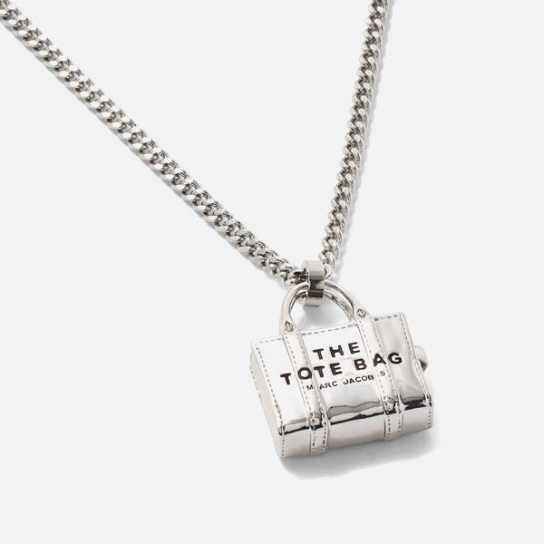 Marc Jacobs SilverPlated Tote Bag Pendant Necklace