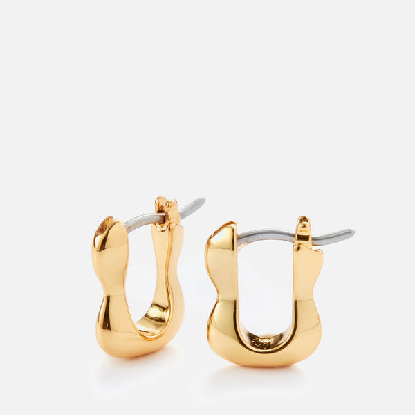 Jenny Bird Squiggle 14K GoldPlated Huggie Earrings