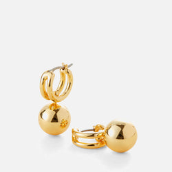 Jenny Bird Lyra 14K GoldPlated Huggie Drop Earrings