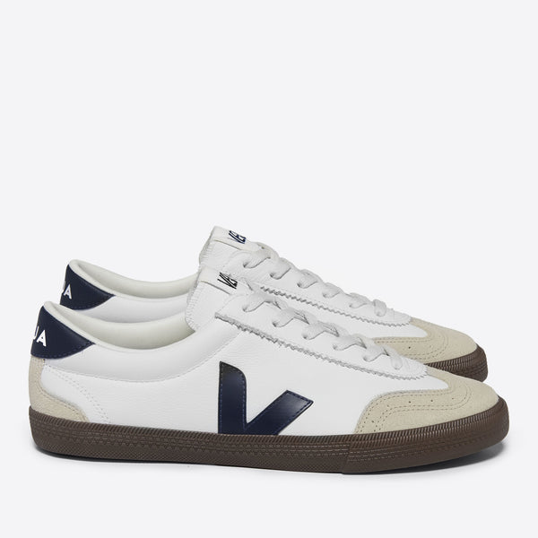 Veja Men's Volley Suede-Trimmed Leather Trainers - UK 9