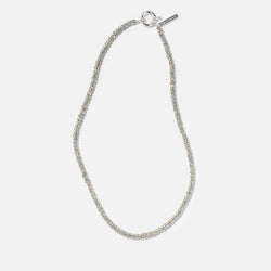 Pearl Octopuss.y Skinny SilverPlated Crystal Necklace