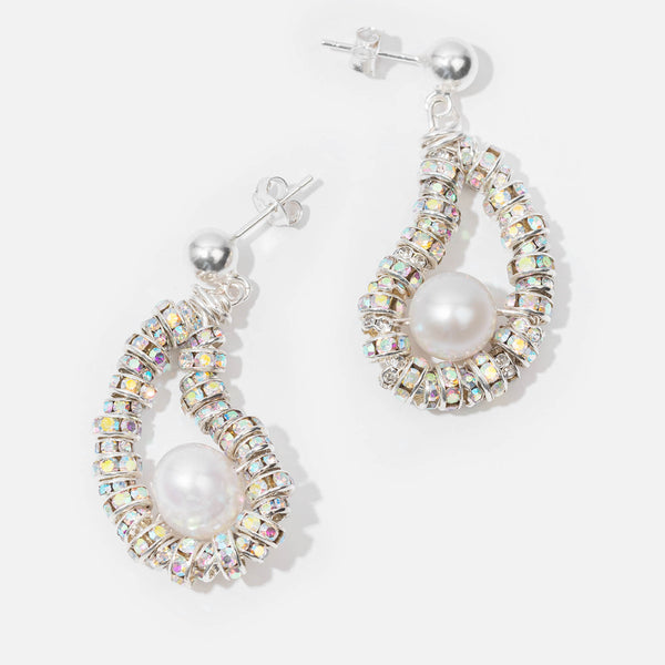 Pearl Octopuss.y Mini Oyster Freshwater Pearl Drop Earrings