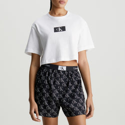 Calvin Klein 1996 LogoPrint CottonJersey TShirt and Shorts Set