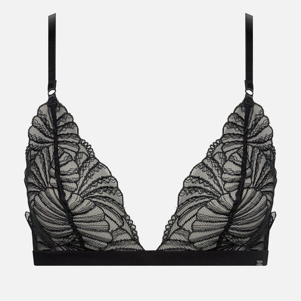 Calvin Klein Sheer Embroidered StretchLace Unlined Triangle Bra