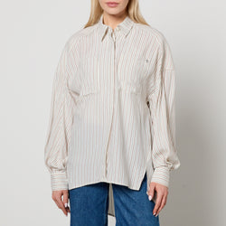 A.P.C. Warvol Oversized Striped Woven Shirt 