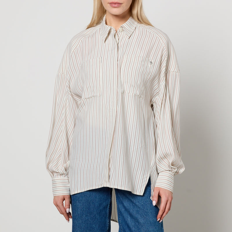 A.P.C. Warvol Oversized Striped Woven Shirt 