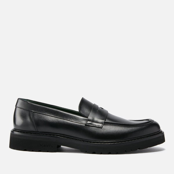 Vinny's Men's Richee Leather Penny Loafers 