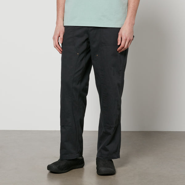 Corridor Cotton-Herringbone Straight-Leg Trousers