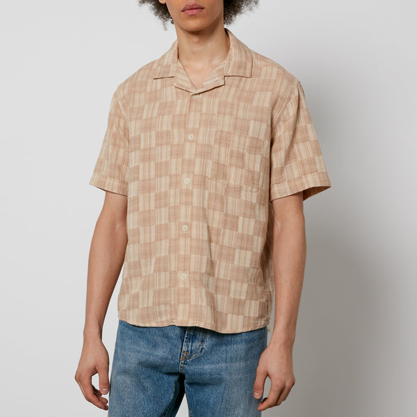 Corridor Check Cotton-Jacquard Shirt