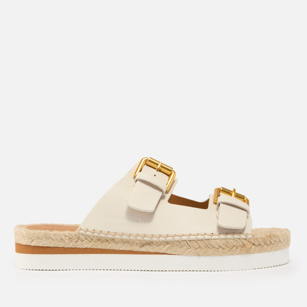 See By Chloé Women's Glyn Leather Double-Strap Espadrille Sandals - 3