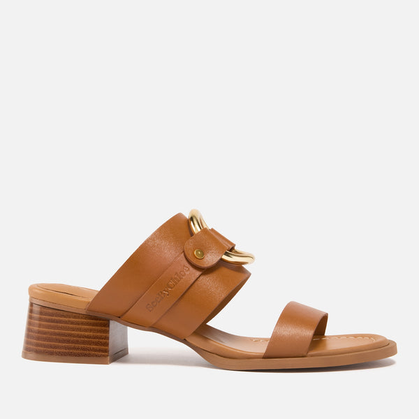 See By Chloé Women's Hana Leather Heeled Sandals - 3