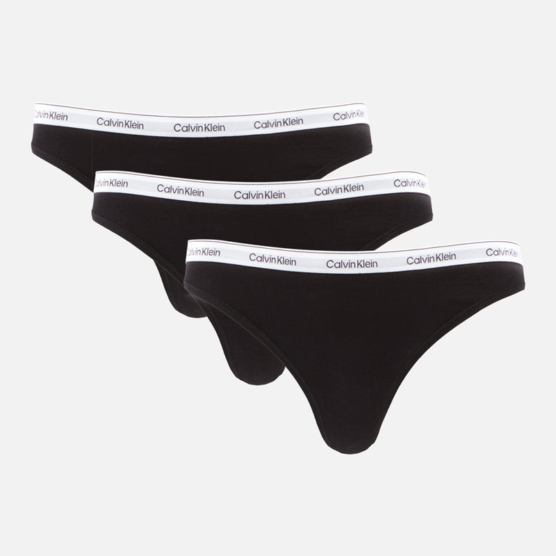 Calvin Klein Modern ThreePack Logo StretchJersey Thongs