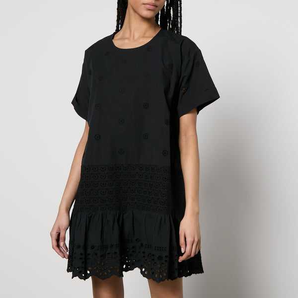 Sea New York Elysse Broderie Anglaise Cotton Mini Dress