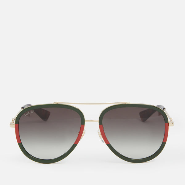 Gucci Metal AviatorStyle Sunglasses