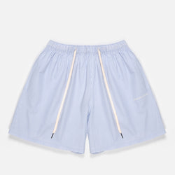 MKI MIYUKI ZOKU Striped Cotton Shorts 