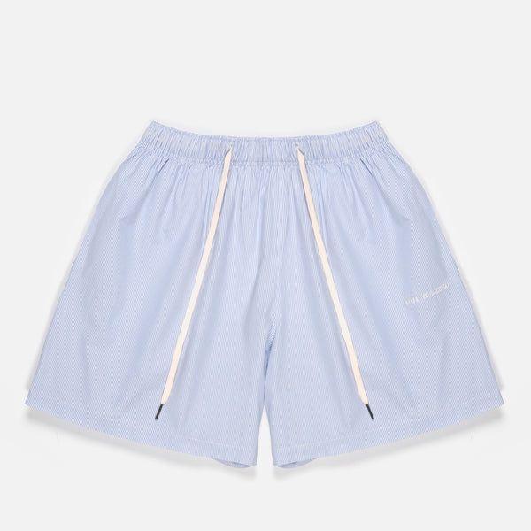 MKI MIYUKI ZOKU Striped Cotton Shorts 