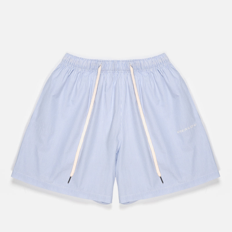 MKI MIYUKI ZOKU Striped Cotton Shorts 