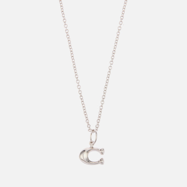 Coach Starter Chain Silver-Tone Necklace