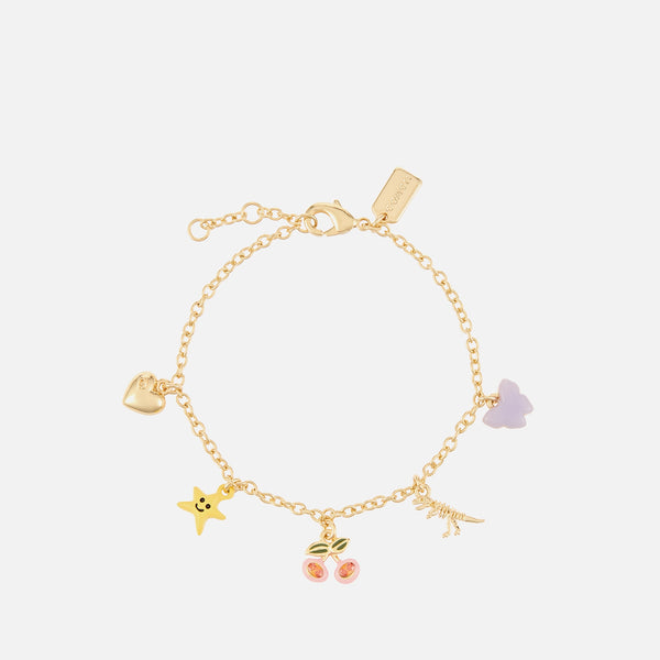 Coach Gold-Plated Charm Bracelet