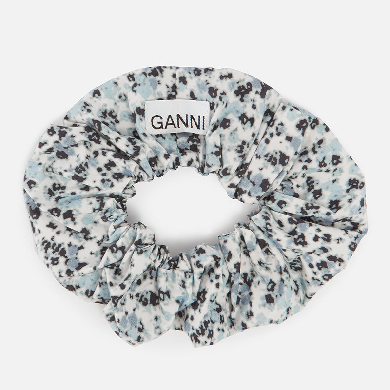 Ganni FloralPrint Cotton Scrunchie