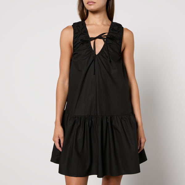 Ganni CottonPoplin Mini Dress