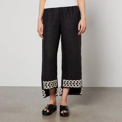 By Malene Birger Mirabellos Embroidered Linen Trousers