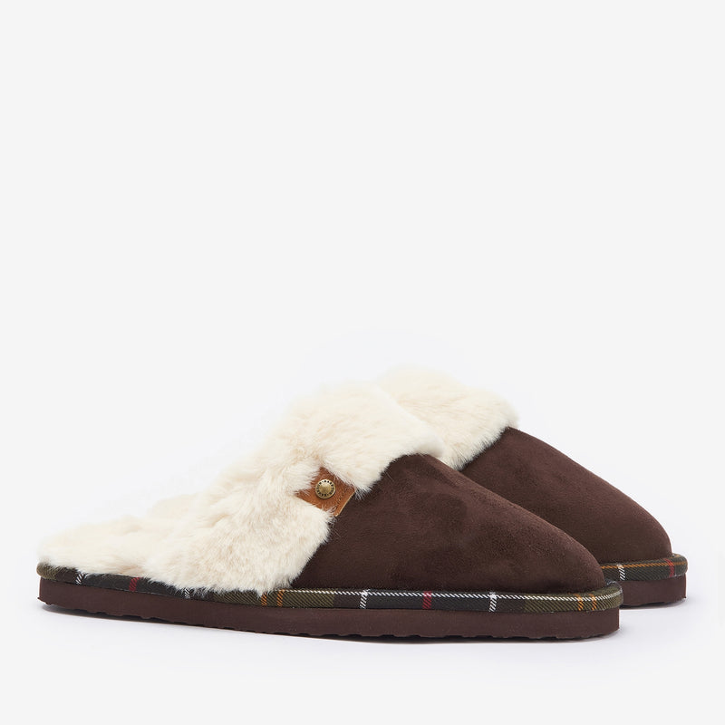 Barbour Claudia Faux Suede Mule Slippers