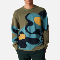 PS Paul Smith Floral Intarsia-Knit Cotton Jumper 