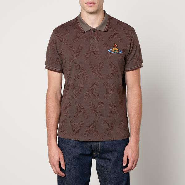 Vivienne Westwood Allover Orb Cotton Polo Shirt