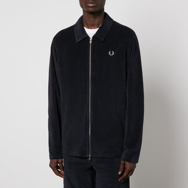 Fred Perry LogoEmbroidered CottonTerry Overshirt